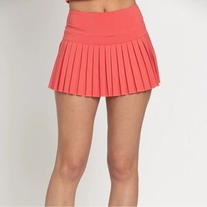 Gold Hinge Coral Tennis Skirt
